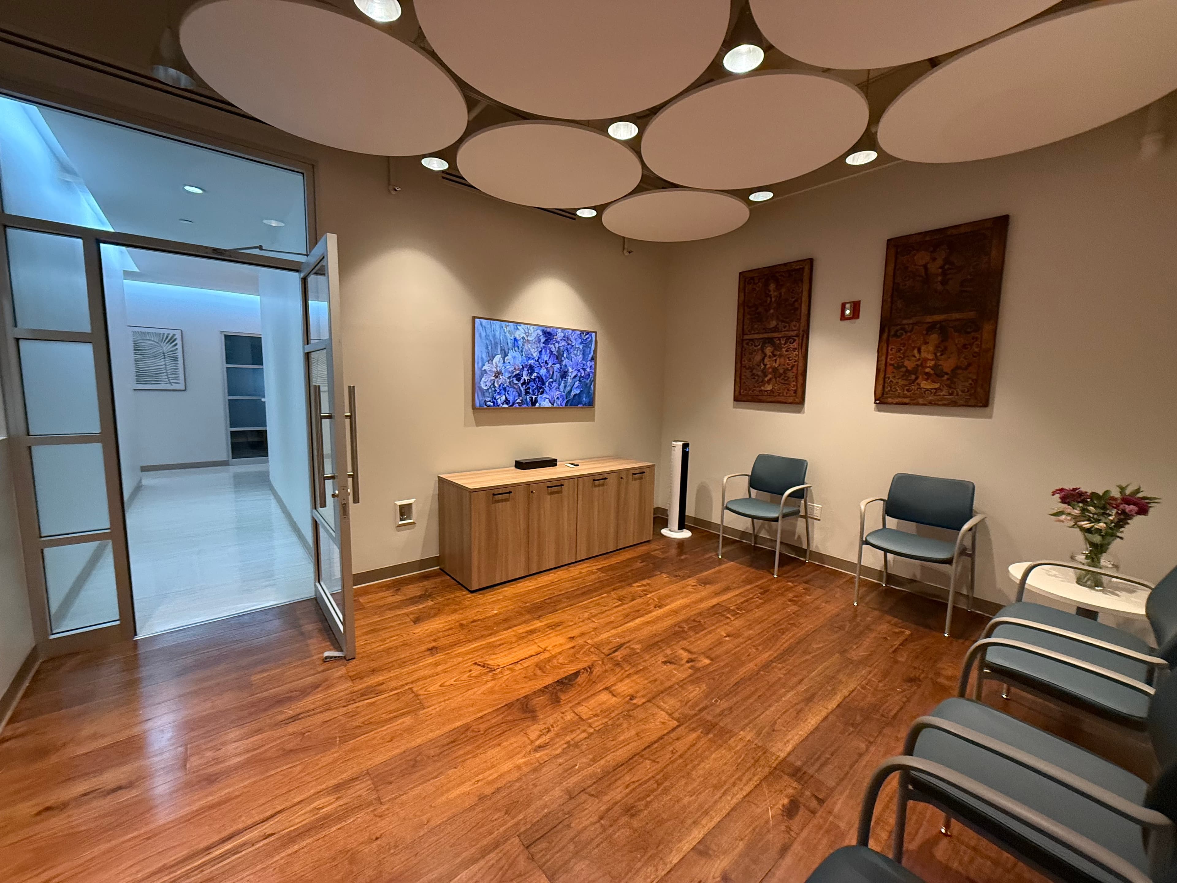 Sala de espera para pacientes de ALSA Research