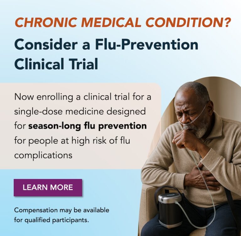 Flu prevention clinical trial